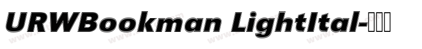 URWBookman LightItal字体转换